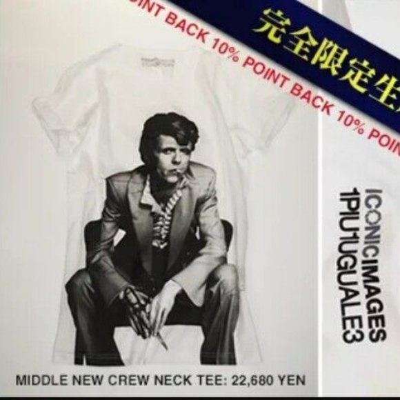 David Bowie 1PIU1UGUALE3 x ICONIC IMAGES Limited Edition T-shirt NWT - Picture 11 of 11